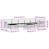 Outdoor Sofa Set 8 pcs Natural 3373864