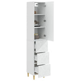 Cabinet Set 2 pcs High Gloss White 33 x 34.5 x 90 cm 3416731