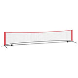 Tennis Net Folding Black and Red 494.5 x 90 x 87 cm Polyester 42012862