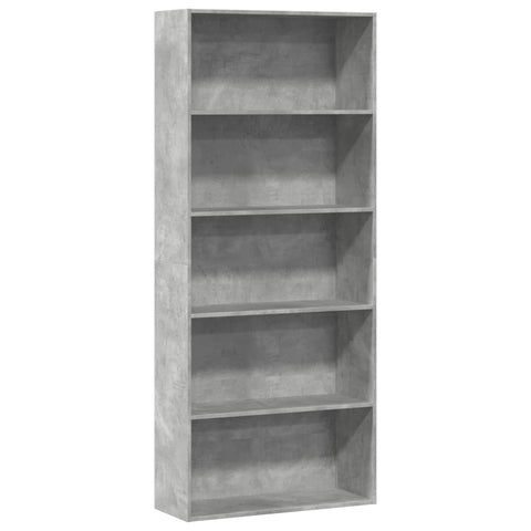 Book Cabinet Concrete Grey 80x30x189 cm Engineered Wood 3314672