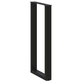 Bar Table Legs U-Shaped 2 pcs Black 50x cm Steel 4013232