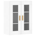 Wall Mounted Cabinets 2 pcs White Engineered Wood 3197897