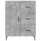 Highboard Concrete Grey 69.5x34x180 cm Engineered Wood 3190041