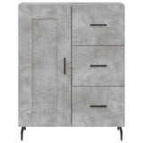 Highboard Concrete Grey 69,5x34x180 cm Engineered Wood 3190041