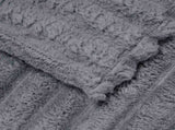 Throw Blankets 6 pcs Dark Grey 150 x 130 cm Fleece 42016873