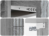 Wall-Mounted Bedside Cabinet 2 pcs Grey Sonoma Engineered Wood 898478