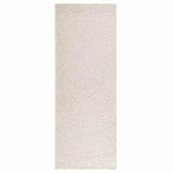 ZNTS Rug ZIZUR Cream 80x200 cm Jute Look Indoor and Outdoor 4010373