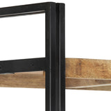 Bookcase Mango Wood Brown, Black 286580