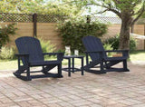 Adirondack Rocking Chairs 2 pcs Navy Blue HDPE 3335835