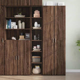 Highboard Brown Oak 30x41x185 cm Engineered Wood 846417