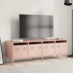 ZNTS TV Cabinet Pink 135x39x43.5 cm Cold-rolled Steel 851305