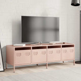 ZNTS TV Cabinet Pink 135x39x43.5 cm Cold-rolled Steel 851305