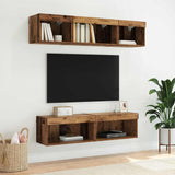 TV Cabinet Set 2 pcs Old Wood 60 x 30 x 30 cm Engineered Wood 882961