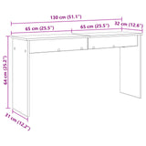 Keyboard Stand Concrete Grey 130 x 32 x 64 cm Engineered Wood 899482