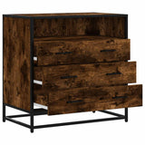 Drawer Cabinet Smoked Oak 70x41x70 cm Engineered Wood 849086