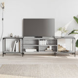 TV Cabinet Grey Sonoma 203x37x50 cm Engineered Wood 837610