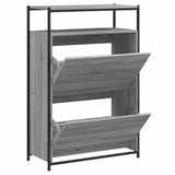 Shoe Cabinet Grey Sonoma 75x34x112 Engineered Wood 840037
