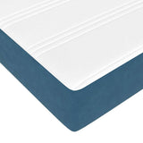 Box Spring Bed with Mattress Dark Blue 160 x 210 cm Fabric 3398753
