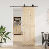 Sliding Door Hardware Kit 152 cm Steel Black 4009718