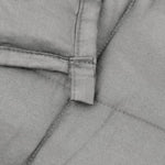 Weighted Blanket Grey 140x200 cm Single 10 kg Fabric 3154782