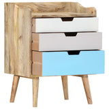 ZNTS Bedside Cabinet 47x35x63 cm Solid Mango Wood 286480