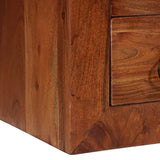 Sideboard with Drawer Brown 80 x 30 x 55 cm Solid Acacia Wood 4104020