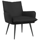 Armchair Black Faux Leather 42047742