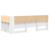 Storage Headboard with Shelf White 90 cm Engineered Wood 3335517