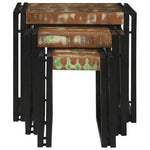 Nesting Tables Brown and black Solid Reclaim wood 4104729
