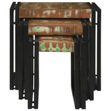 Nesting Tables Brown and black Solid Reclaim wood 4104729