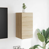 Wall Mounted TV Cabinets 2 pcs Sonoma Oak 30.5x30x30 cm 804491