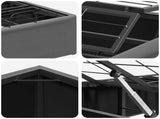 Electric Adjustable Bed Frame Dark Grey 200 x 80 x 33.5 cm 42037283