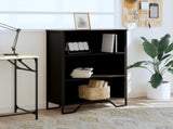 Bookcase Black 80x31x106 cm Engineered Wood 848624