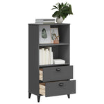 ZNTS Bookcase VIKEN Anthracite Grey 60x35x123 cm Engineered Wood 374949