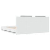 Bed Frame without Mattress White 180x200 cm Super King 3209898