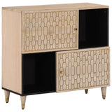 Side Cabinet 80x33x75 cm Solid Wood Mango 358275