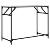 Desk Grey Sonoma 100x45x76 cm Engineered Wood and Powder-coated Steel 842269