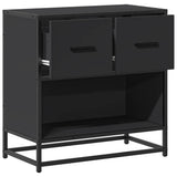 Bedside Cabinet Black 60x31x60 cm Engineered Wood and Metal 848694
