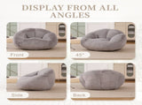 GOMYWAY Bean Bag Chair, Shell-Shaped Bean Bag Couch for Adults, Giant Bean Sofa with High-Rebound W2678P385460