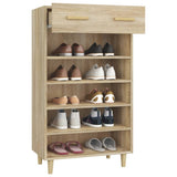 Shoe Cabinet Sonoma Oak 60x35x105 cm Engineered Wood 812783