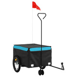 Bike Trailer Black and Blue 45 kg Iron 94107