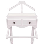 Clothing Rack with Cabinet Wood White 242751