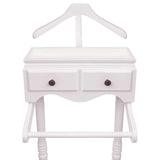 Clothing Rack with Cabinet Wood White 242751