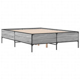 Bed Frame without Mattress Grey Sonoma 120x190 cm Small Double 3279820
