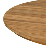 Table Top 70 x 3.5 Round Solid Teak Wood Natural 42033152