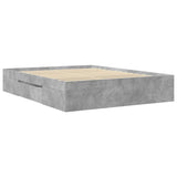 Bed Frame without Mattress Concrete Grey 150x200cm Engineered Wood 3295467