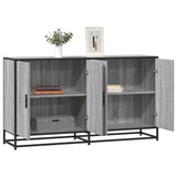 Sideboard Grey Sonoma 134x35x76 cm Engineered Wood 3300818
