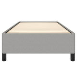 Bed Frame without Mattress Light Grey 100x203 cm Twin XL Fabric 347101