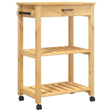 Kitchen Trolley MONZA 60x40x88.5 cm Solid Wood Pine 376091