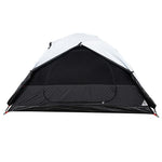 ZNTS Camping Tent Dome 2-Person White Blackout Fabric Waterproof 94326